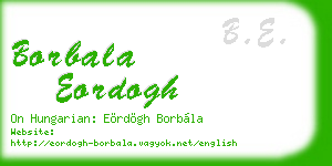 borbala eordogh business card
